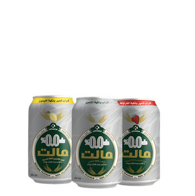 شراب الشعير مالت علبة 330مل*24 (اناناس)