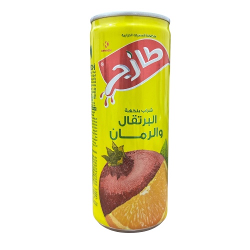 عصير طازج علبة معدنية 250 مل *30برتقال ورمان