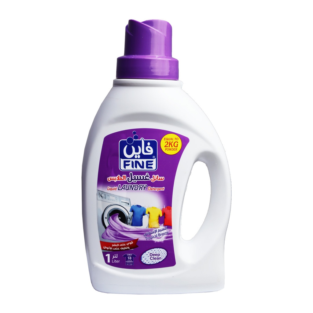 منعم الاقمشه فاين مركز بعطر النسيم الاستوائي 1لتر *12