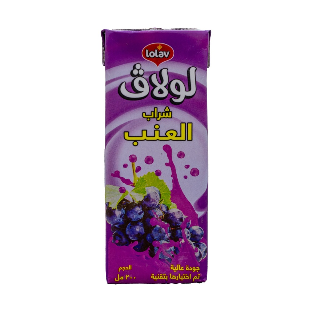 عصير باكيت لولاف (B2B) 200مل عنب*36