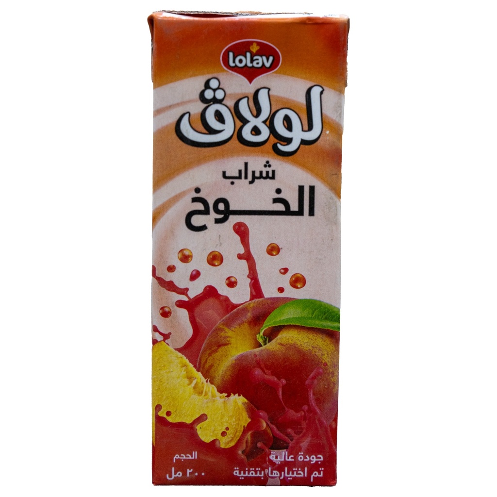 عصير باكيت لولاف (B2B) 200مل خوخ*36