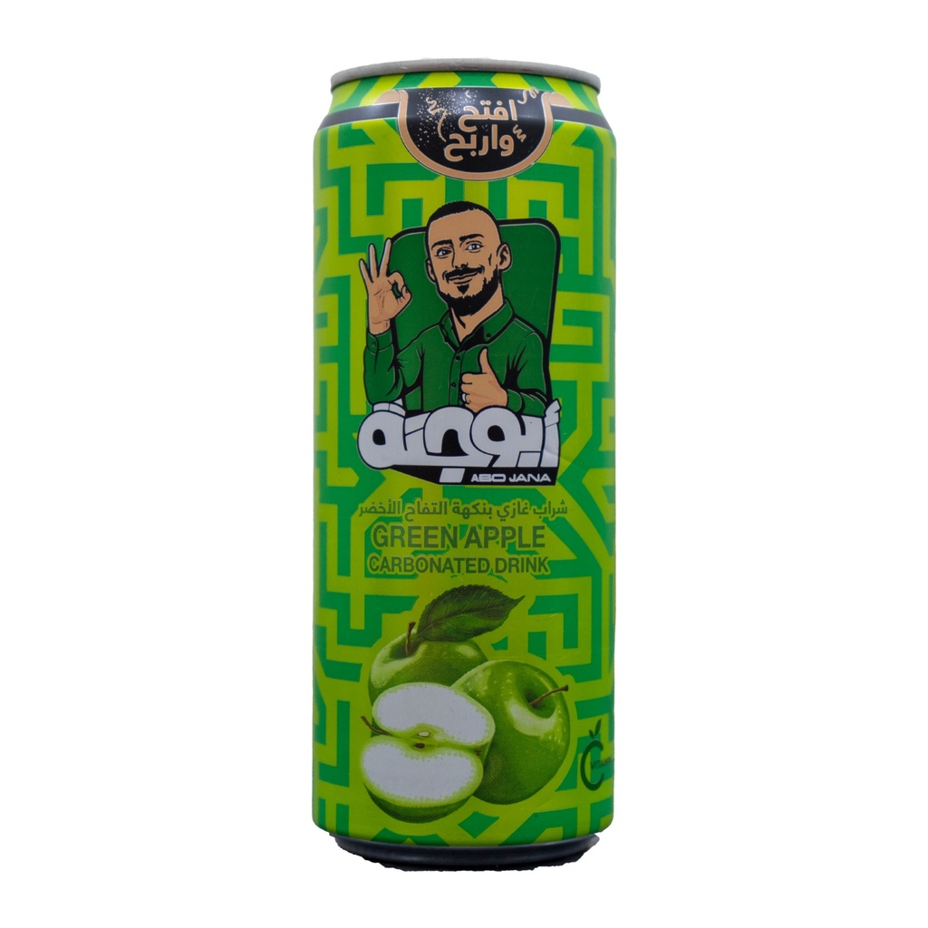 عصير ابو جنه غازي علبه تفاح 330*24