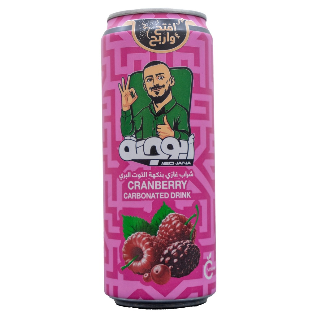 عصير ابو جنه غازي علبه توت بري 330*24