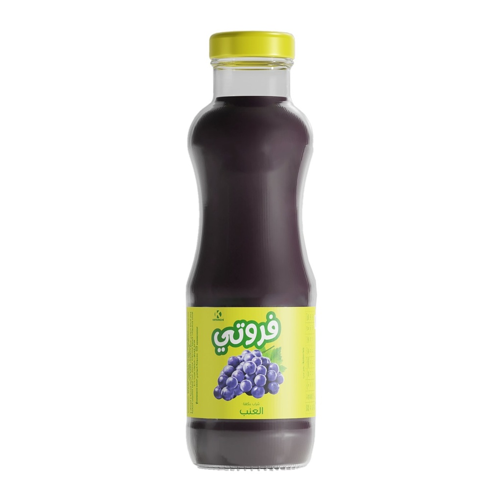 فروتي زجاج 300 مل*24 - عنب