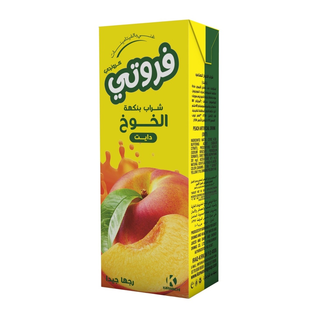 فروتي كارتون 180 مل*36 - خوخ
